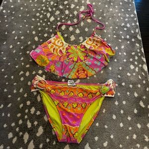 Trina Turk Woodblock Sash Bikini